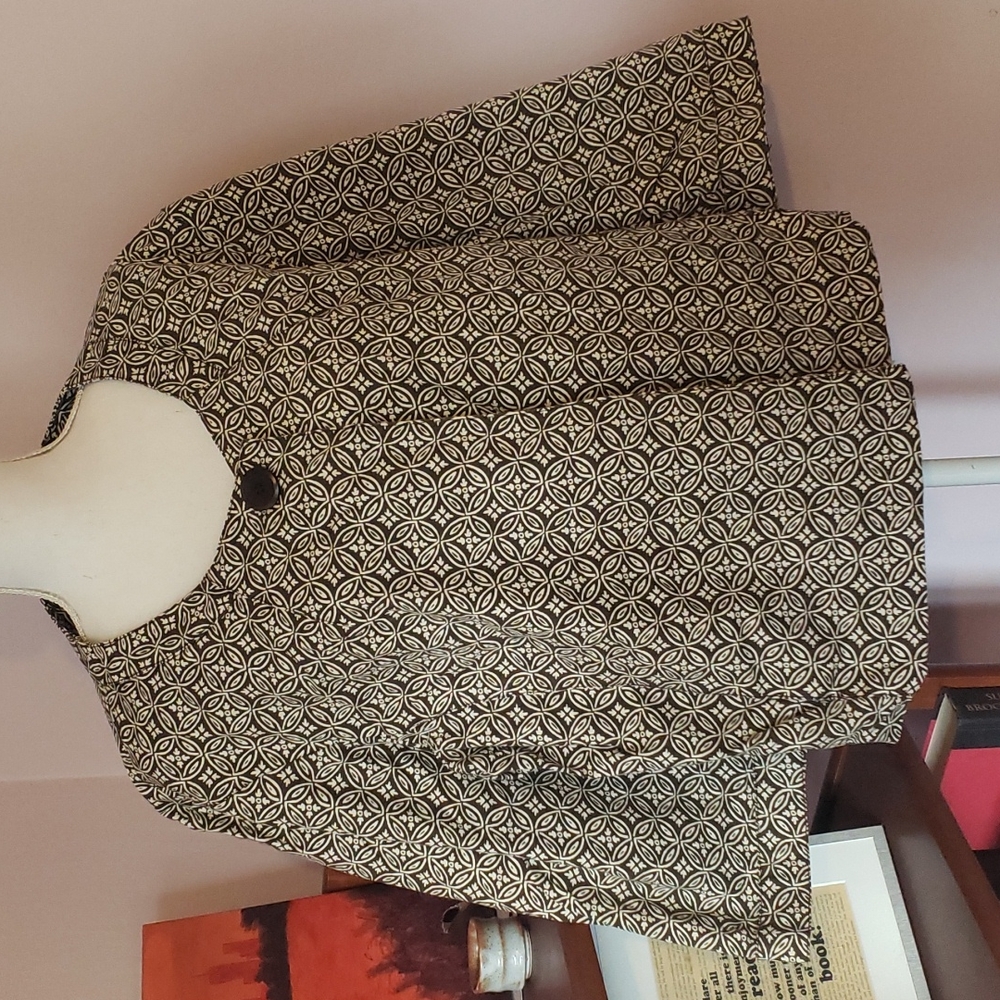 Talbots scoop collar blazer